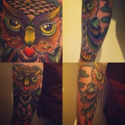 fuckyeahtattoos:  my owl, done by Benji Tobin