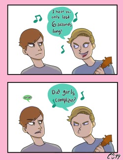 thatsthat24:  cnv99:   “Just stick to the lyrics, Thomas”. Based on of their colab; Here Jon Cozart and Thomas Sanders! I ship them now. Burn me @thatsthat24 Does this ship have a name? EXTRA:  This is AMAZING!! 