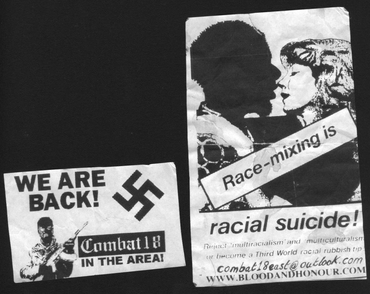 fuckyeahanarchistposters:  The above nazi stickers were found stuck up around Enmore,
