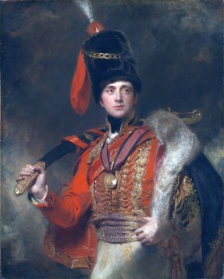 lionofchaeronea:    Portrait of Lieutenant General the Hon. Sir Charles Stewart, K.B., in Hussar Uniform, Thomas Lawrence, 1814  Happy birthday to Thomas Lawrence, born on this date in 1769.
