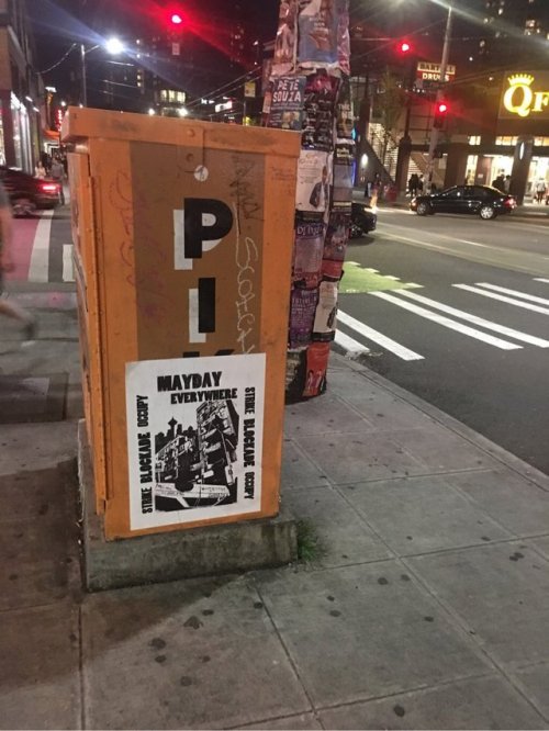 May Day posters in Seattle