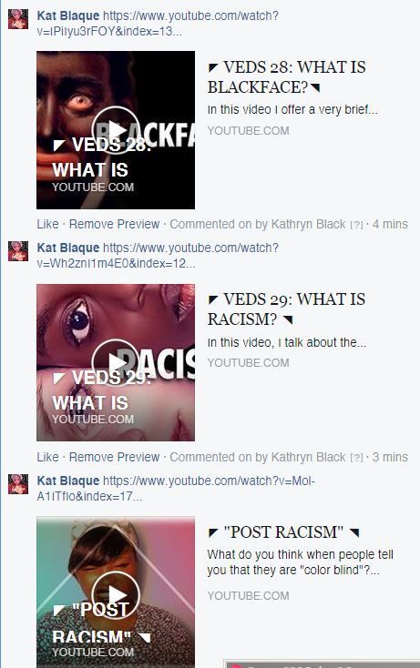 katblaque:  So sick of white people just assuming i’m some ignorant black bitch who’s not smart enough to educate massa. Here’s my racism playlist, if you’re curious. 
