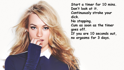 She hopes you have a good sense of time, otherwise you’re in for a frustrating dry spell.