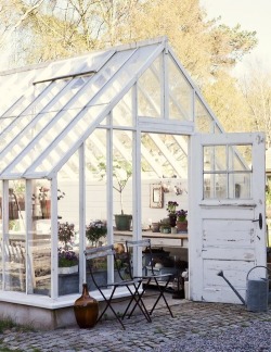 myidealhome:  eyecandy: shabby greenhouse