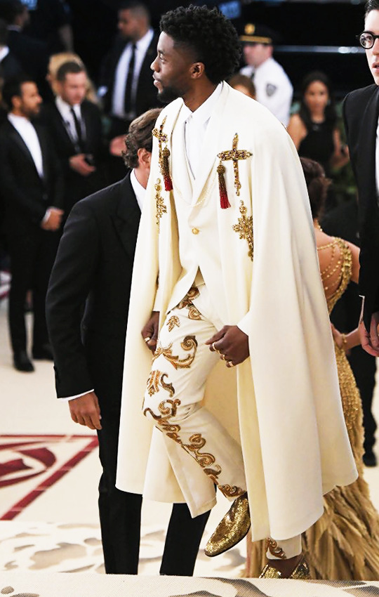 wesleygasm:  Chadwick Boseman attends the Heavenly Bodies: Fashion &amp; The