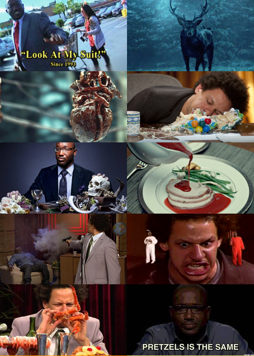 mielikkis:Hannibal AU: Hannibal Buress as Hannibal and Eric Andre as Will Graham
