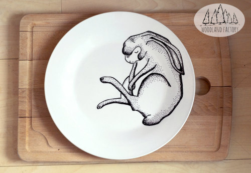 sosuperawesome:  Hand illustrated plates and mugs by WooodlandFactory on Etsy• So Super Awesome is also on Facebook, Twitter and Pinterest •    