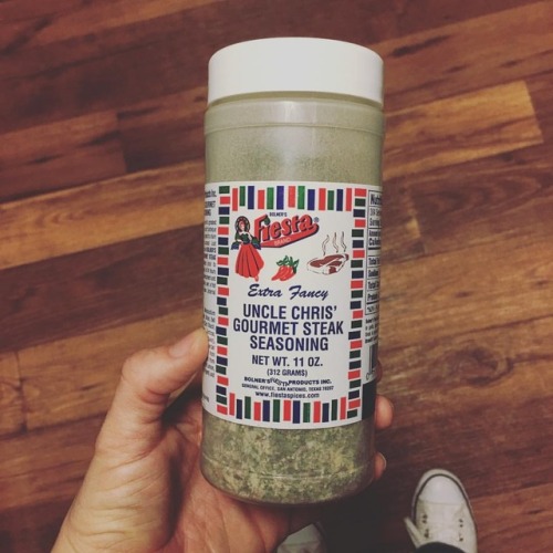 This shit is good on EVERYTHING!!!. . . #fiesta #seasoning #unclechrisgourmetsteakseasoning #Steak