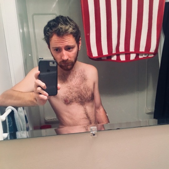 itsryanguys:After shower shot. I am wearing pajama pants 😇