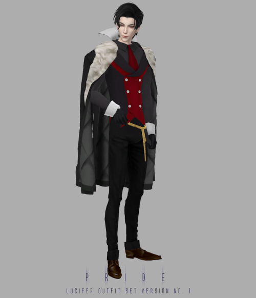 scyllasims:OBEY ME - PRIDE OUTFIT - Lucifer Outfit V1 (Casual)Okay, I have a few things to point out