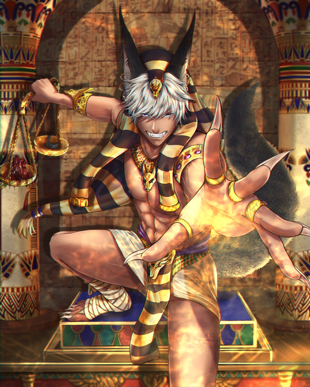 fANTASY IS MY REALITY — here are the obey me characters as egyptian gods...