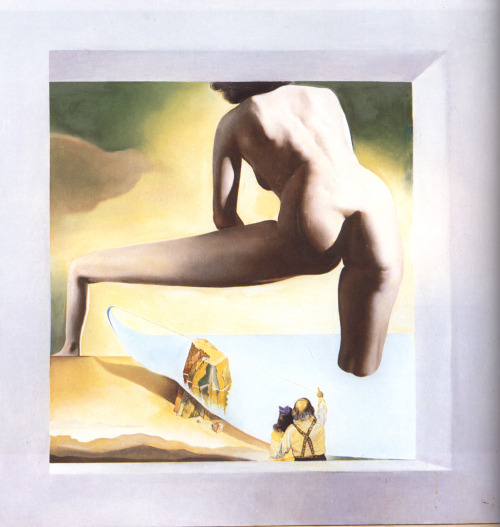 salvadordali-art:  Dali Lifting the Skin of the Mediterranean Sea to Show Gala the Birth of Venus, 1977Salvador Dali