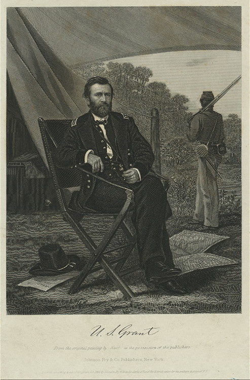 gunsandposes:Portrait of Ulysses S. Grant, courtesy of the New York Public Library.