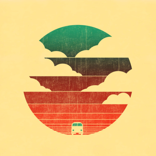 chrisbmarquez:  Go West Art Print by Budi Kwan
