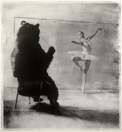 dwnsy:  Gregory Maiofis, Taste for Russian Ballet, From the series Proverbs, 2009-2011Original: analogue b.w. film, bromoil print, 100*100cm 