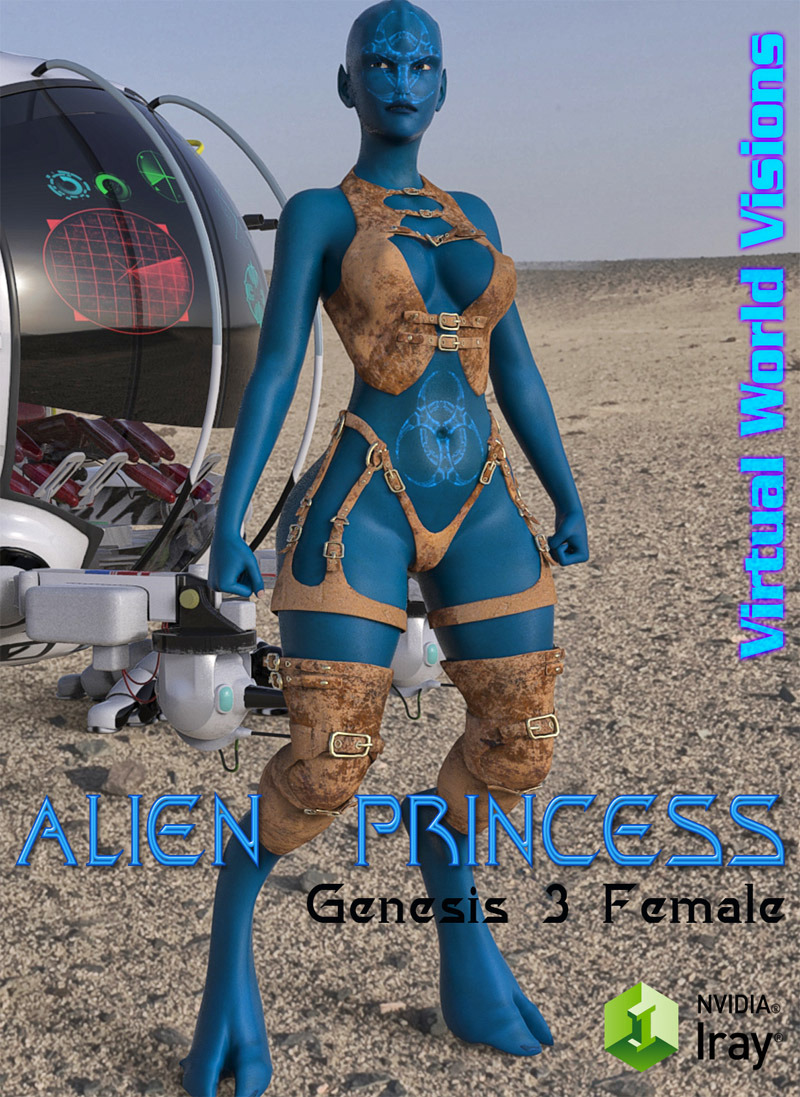We have a brand new sci-fi character for Genesis 3 Female! She has unique body and
