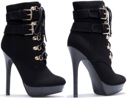 Ideservenewshoesblog:  Natalia - Black Booties By Shoedazzle