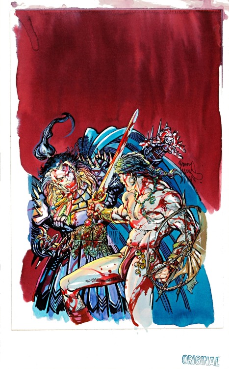 Conan vs. Rune Cover by Barry Windsor-Smith