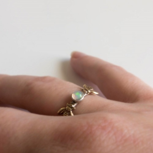 cardozzza: brighteyedsunflowers: sosuperawesome: Bee Rings, Necklaces and Earrings, by J Topolski on