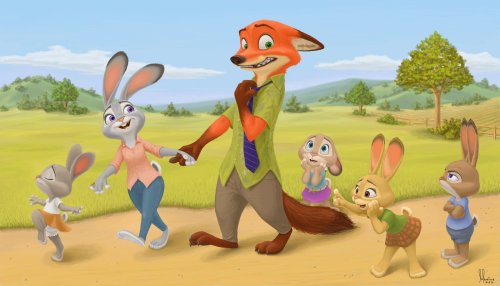 judyhopps-wilde:Meet the Hoppses by MisterLuca