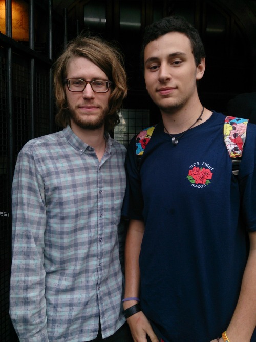 scythercantlearnfly: With Chad Sterenberg of La Dispute, when I went for the concert in Paris. He al