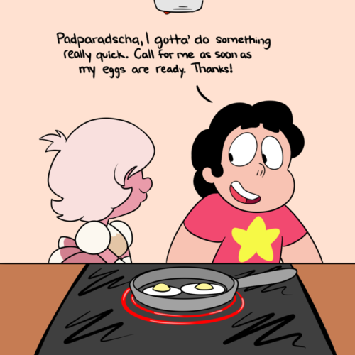 eternalfandom:Lesson Learned: Never leave Padparadscha on egg duty my precious little cinnamon bun <3 <3 <3