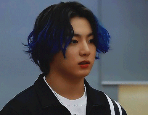 My Head Is Empty Just Full Of Blue Hair Jungkook
