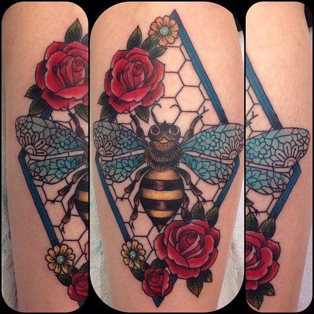 80 Best Bee Tattoo Designs Youll Fall in Love with  Saved Tattoo