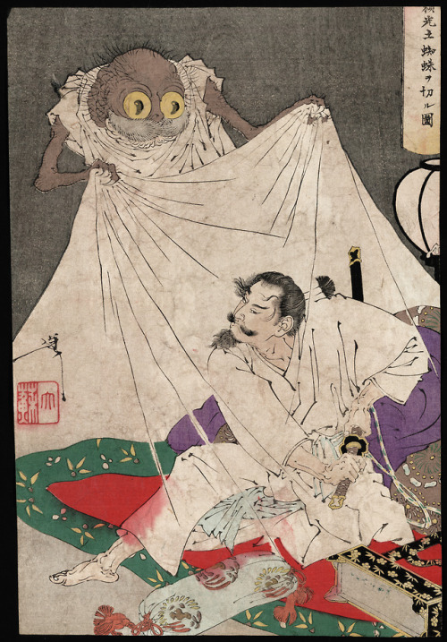 Tsukioka Yoshitoshi (Taiso) (1839-1892), ‘Tsuchigumo’, 1880-90Source