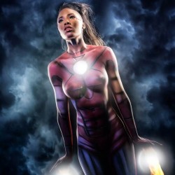 avengers-bodypaint:  Ironman body paint by