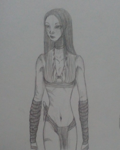 Sketch Of Kiara's Armor And Her Hunting Clothes, The Last Three Are Festival Clothes