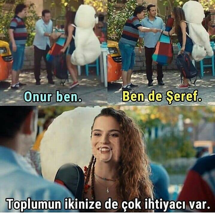 Onur ben
Ben de...