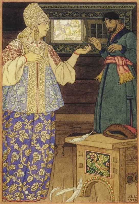 Ivan Bilibin - Illustration to “Go there do not know where” ( Russian fairy tale)