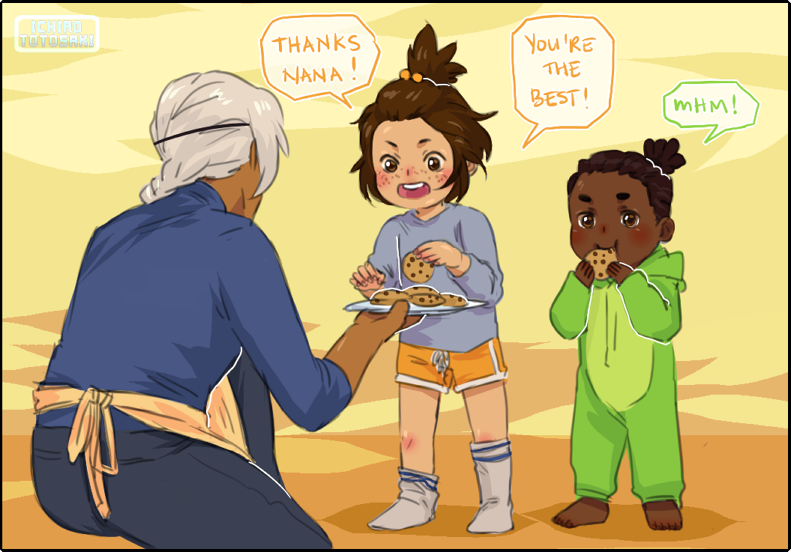 thatoverwatchgirl-imagines:  ichiro-artosaki:  when uncle76 and n-ana come and hangout