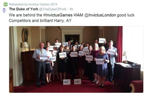hrhroyalty:The Duke of York supporting the Invictus Games. 