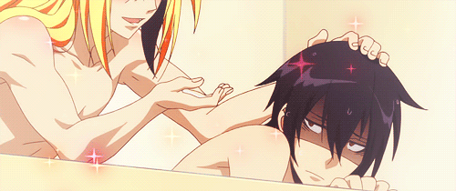 kanariiya:  "Come on in. I'll wash your hair for you." 