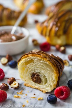 fullcravings:Nutella Croissants