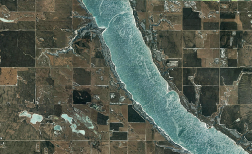 oessa:the textures of manitoba / google earth