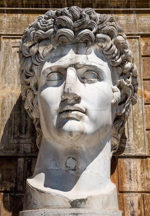 dreamyitaly:  Ceasar Augustus at the Cortile del Belvedere, or Pinecone courtyard as it is also know