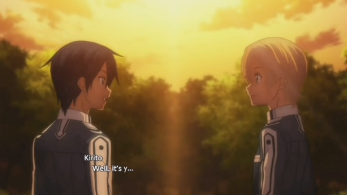 kiri-thirsty: Rising Steel Kirito & Eugeo training duel BUT MAKE IT GAY(ER)