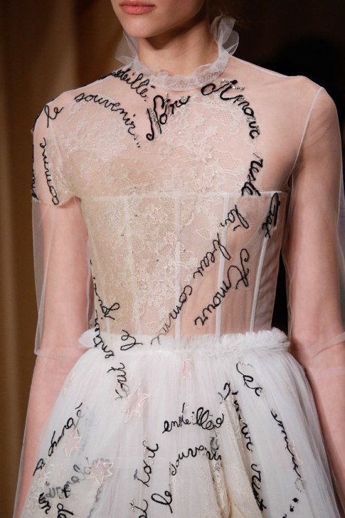 bebe-sucre-fashion: Valentino haute couture peotic embroidered dress