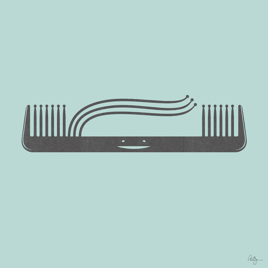 bestof-society6:   ART PRINTS BY PHIL JONES Mr. Tee Cloud High Five WAKE Day Break Comb