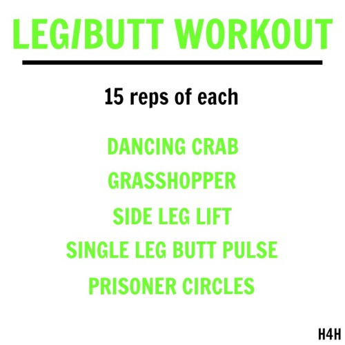 LEG/BUTT WORKOUT #2