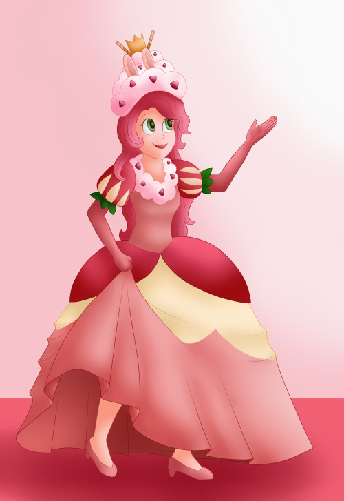 agostaini: I coloured that princess parfait drawing I made the other day :D