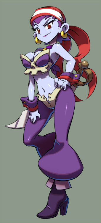 cristiandraws:  Risky Boots’ artworks for the upcoming Shantae: Pirate’s Curse game for 3DS and WiiU.  I really wana see genie risky X3