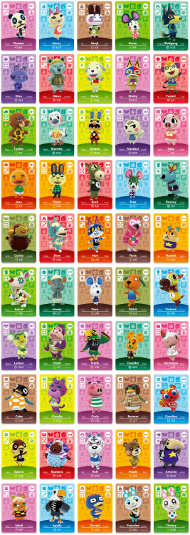 kaptainandy: Animal Crossing Amiibo CardsSeries 1-4(click images for better quality)