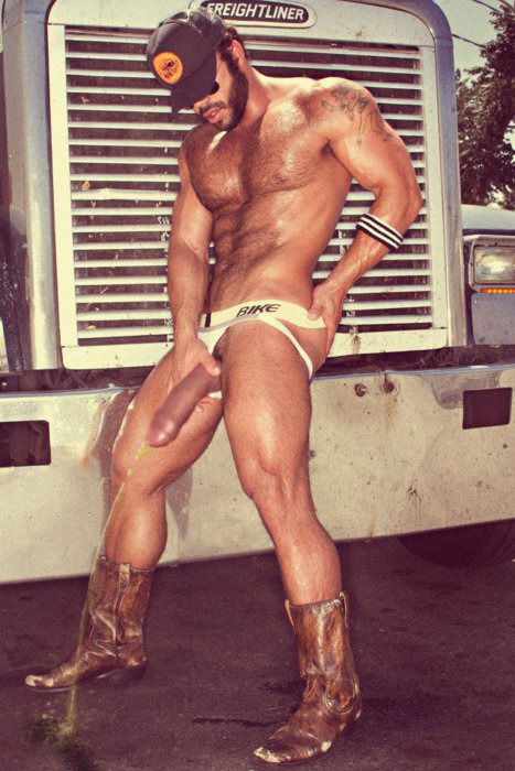torontojock:  The summer of 76 was so hot Vern just wore a jock while driving his