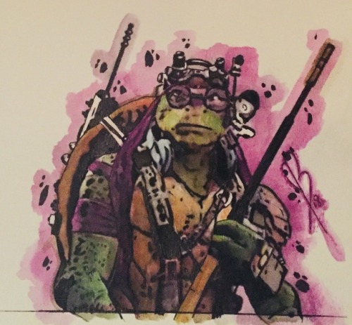 waterstar2016: - Donatello - Ink and watercolour pencils. Was in a Donnie mood. Our “Pop Tart&