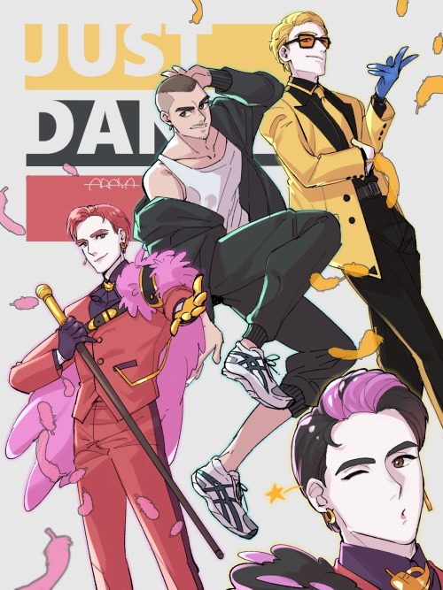 I Painted Fan Art Of Jack Rose🌹and Gray🕶 And Their Dancers🕺