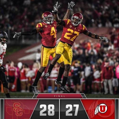I Think Almost Suffered An Infarction During This Game. The Boys Pulled It Out. #FightOn #USC #uscfootball